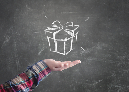 leren als cadeau
